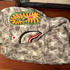 Bape Zip Up Hoodie Camo